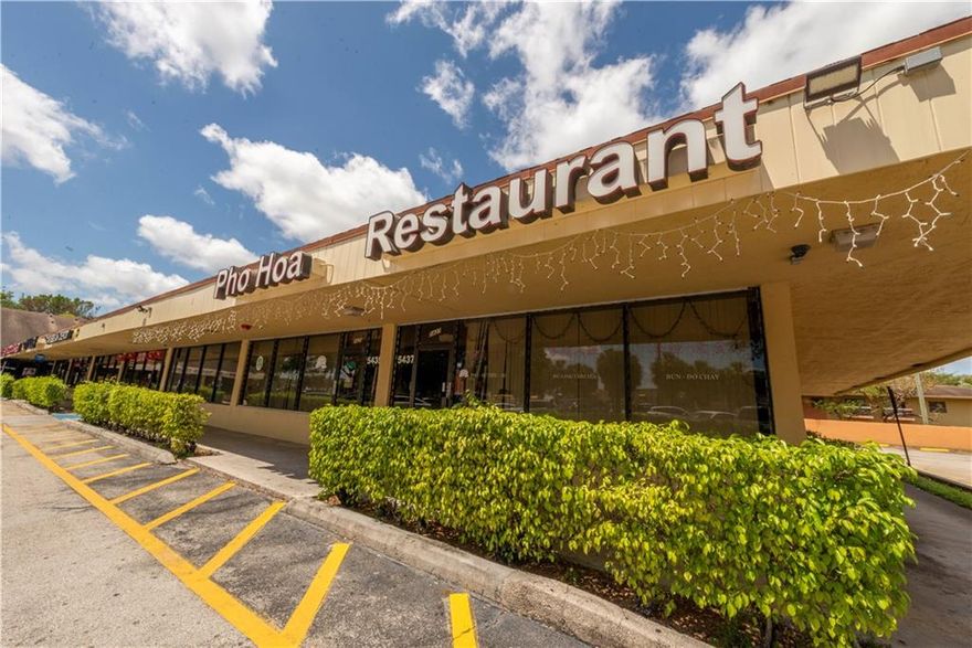 Business Only For sale turnkey.  20 years as a Family run restaurant located in a Prime location close to majorhighways and high foot and car traffic Pho Hoa, Vietnamese Cuisine! Located in a busy Neighborhood with capacity for 84 guests.