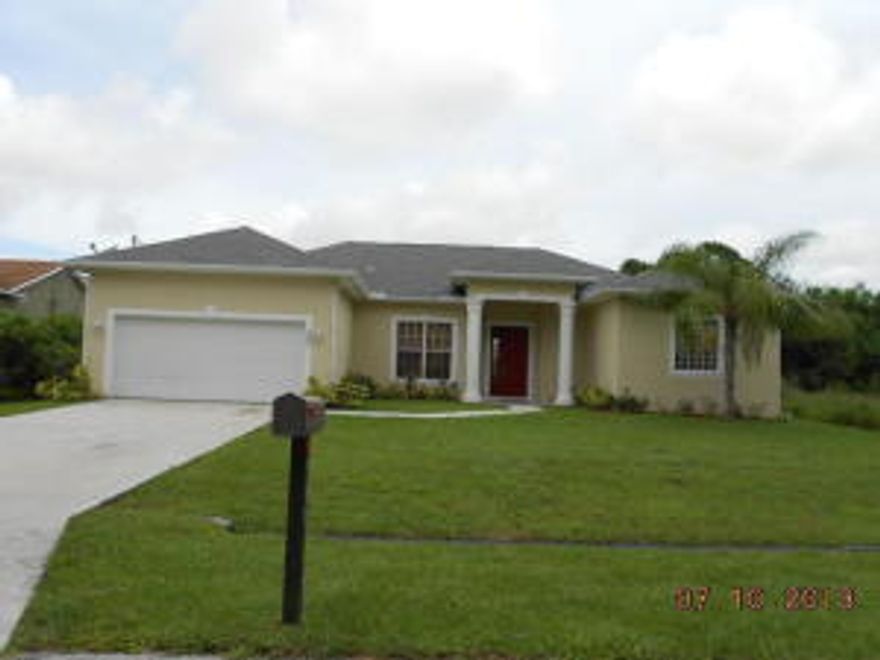 Quality 2005 CBS home with tall ceilings and huge kitchen overlooking family room. 4 bedrooms & 3 full baths. All tile floors throughout living area. Large covered patio with a privacy wood fenced backyard. Spacious master bedroom with slider to patio, his/her walk-in closets and luxury master bath. Low traffic street. Great opportunity to call home.