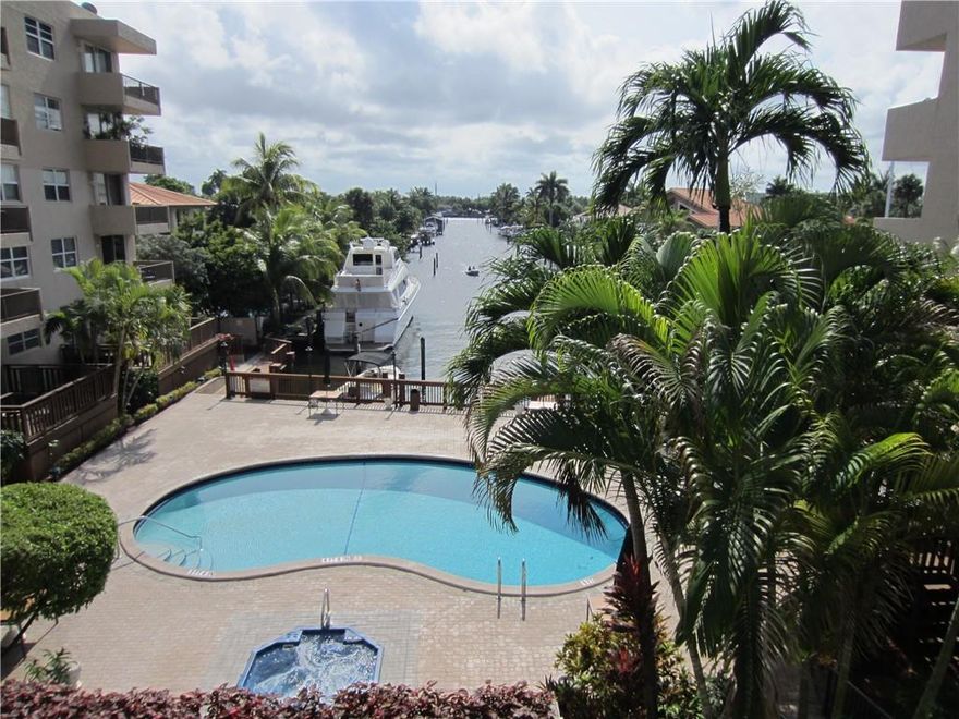 Great investment just on the border of Lauderdale-By-The Sea! Panoramic canal and Intracoastal views from living room, bedroom and balcony. Resort style pool area with Jacuzzi and BBQ's. Dock space is available for rent or purchase. Private gated beach access with parking, Pavilion, grill area and showers. Pet friendly building - One pet is allowed up to 15lbs - Liberal rental policy. Must see!