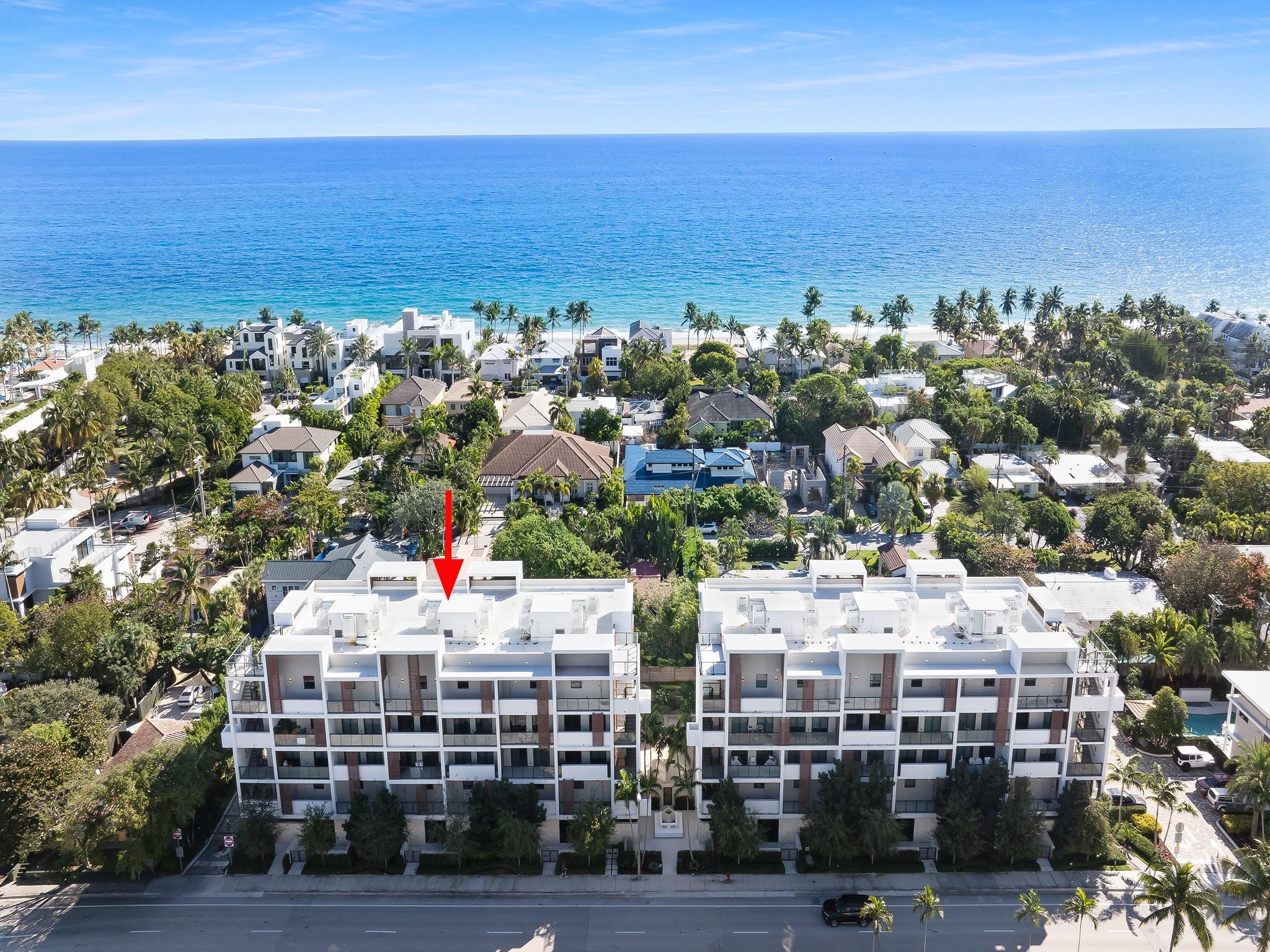 Turnkey 3BR/3.5BA Luxury Condo – Steps from the Beach! Built in 2020, this fully furnished, all-inclusive condo offers ocean views, soaring ceilings, and designer finishes. Arrive by private elevator to an open-concept living area and chef’s kitchen with quartz countertops, custom cabinetry, stainless steel appliances, and wine refrigerator. The primary suite features a spa-like bath and private balcony for sunrise views. Multiple balconies and a summer kitchen create perfect spaces for relaxing or entertaining. Walk to Publix, dining, and shops. Rental includes linens, kitchenware, TVs, and beach towels—just bring your suitcase. 6-month minimum lease.