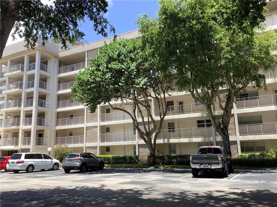 Welcome to Palm-Aire Country Club! One of a kind second floor unit in a very  private section of the building. Very close to the steps and of easy access to the parking lot. The unit is in very good condition, clean, bright with lots of natural light. Nice large screened patio with a beautiful view of the pool area. Two master suite, large walk-in closet, one bathroom has a bathtub and the other bath has a step in shower. No corporate buyer, maximum of 2-cars per unit, lots of parking spaces, laundry area not to far from the unit. This is the best deal in Palm Aire.