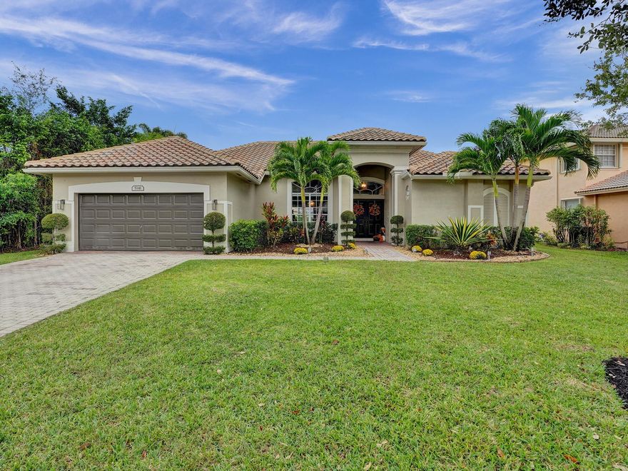 This is the home you've been waiting for! Beautifully updated 4 bed, 3 bath pool & waterfront home on oversized lot in gated Coral Creek! Almost everything in the home was upgraded in the last few years! 2020 roof, gutters & ext. painting + pool pump & diamond brite! 2021 hot water heater! 2020 tile flooring, baseboards & crown molding! Gorgeous 2020 eat-in kitchen w/ huge bar area, quartz, shaker cabs, Samsung stainless appl & tons of storage space! Triple-split floor plan! Sep. living, dining & family rooms! 2020 W/D & garbage disposal! Remodeled baths, upgraded ceiling fans & freshly painted interior 2020! Huge backyard w/ pavered pool area, overlooking tranquil lake...perfect spot to entertain family & friends! Beautifully manicured landscaping! You must see all this home has to offer!