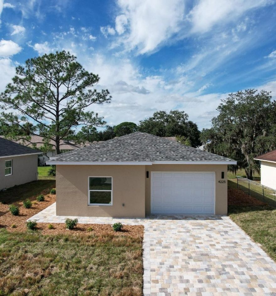 Beautiful New Construction 3/2 Home in Sebring! This stunning newly built home offers modern living with an open-concept layout perfect for everyday living and entertaining. The kitchen features dark contemporary cabinets, stainless steel appliances, and an island overlooking the bright living and dining areas. Enjoy the convenience of a 1-car garage and the peace of mind that comes with brand-new construction. Located in a growing Sebring community close to shops, dining, and major roads. Move-in ready and built to impress!