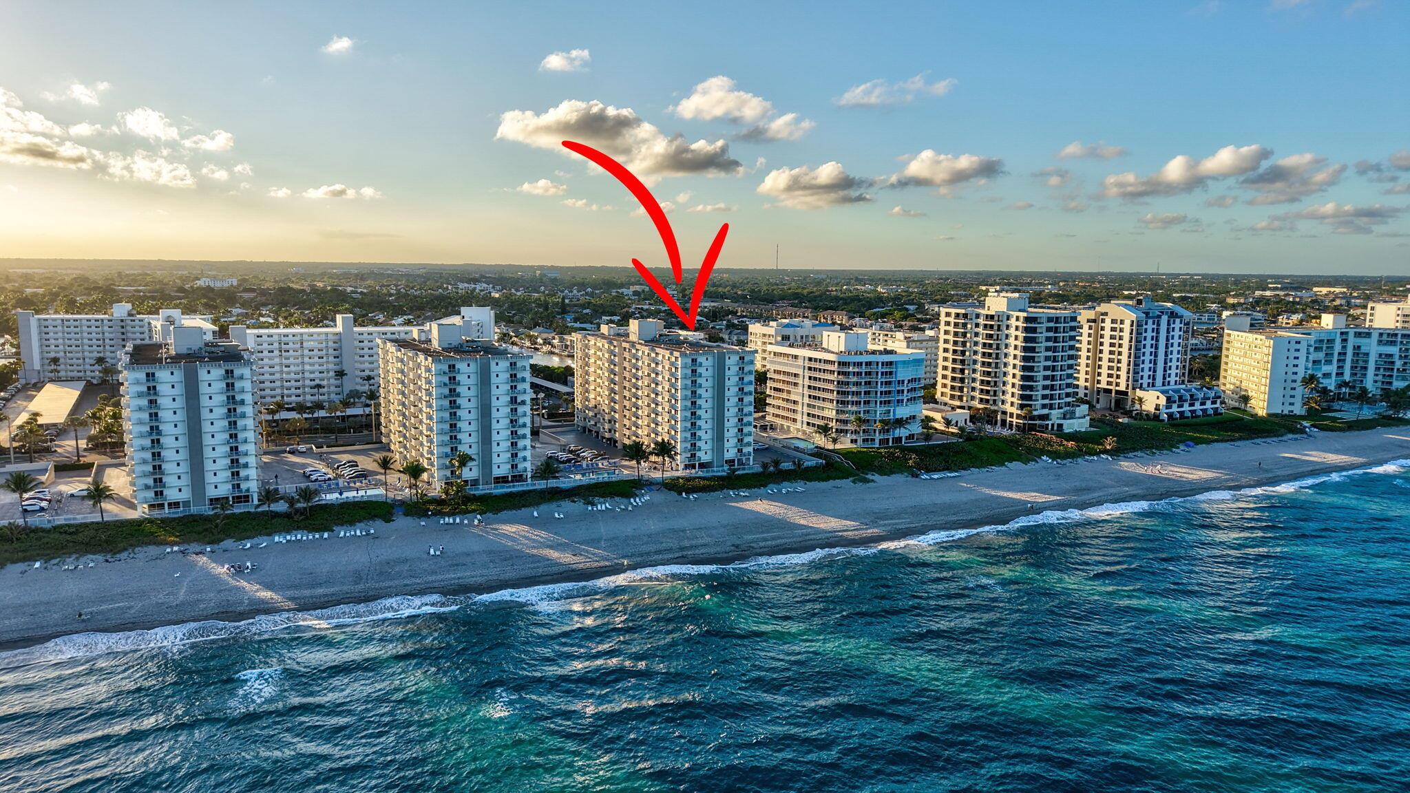 Experience breathtaking ocean views from this stunning direct oceanfront condo in Ambassadors East. Located in the exclusive coastal town of Highland Beach--nestled between Boca Raton and Delray Beach--this residence offers pristine beaches, luxury waterfront living, and a peaceful, residential atmosphere.Inside, you'll find an oversized primary suite with a king-sized bed, custom-built storage, and a private ensuite bath, providing a serene retreat with plenty of space to unwind. For added convenience, the living area features a built-in California Closets Murphy bed, creating a comfortable and stylish sleeping space for guests. This unit is being offered fully furnished, making it move-in ready for immediate enjoyment.
