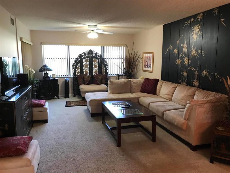 DESIRABLE FIRST FLOOR CONDO WITH EASY ACCESS, AND PARKING RIGHT OUTSIDE YOUR DOOR. THIS APARTMENT HAS BEEN WELL MAINTAINED, OFFERED TURNKEY, WITH GOLF COURSE VIEW. ENJOY AN EAT IN KITCHEN, SIDE BY SIDE WASHER DRYER, LARGE WALK IN CLOSET IN MASTER,  CERAMIC TILE IN FOYER,  KITCHEN, AND 2ND BEDROOM. BEAUTIFUL FURNISHINGS, KING SIZE BED IN MASTER, MOVE IN CONDITION. LUCERNE OFFERS COMMUNITY BUS SERVICE 3X'S WEEKLY TO UNIT OWNERS. DON'T HESITATE TO VIEW THIS UNIT. YOU WILL BE PLEASANTLY SURPRISED. A LIST OF PERSONAL ITEMS THAT WILL NOT CONVEY WILL BE PROVIDED. INFORMATION DEEMED RELIABLE BUT NOT GUARANTEED.