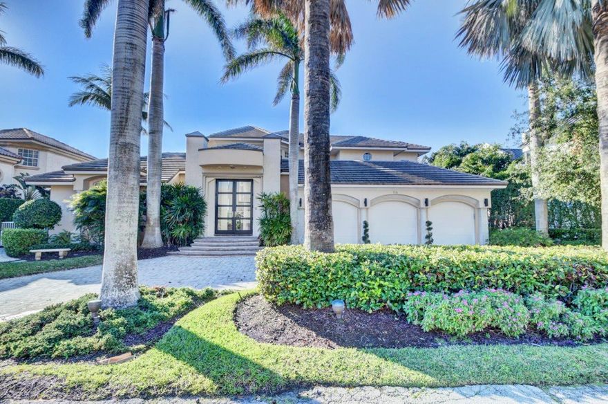 Panoramic  scenic southeasterly intracoastal views from every room in this stunningly updated waterfront estate, situated just one lot from the point on a quiet cul de sac minutes from the trendy, festive Atlantic Avenue.  You are greeted with a circular drive, then entering to a soaring two story foyer and dramatic turned stairway complementing the equally high contemporary living room and elegant tray ceiling dining  room, stylish wet bar all  creating a bright open atmosphere  perfect for entertaining and hallmarked with a newly remastered  chef's kitchen with pantry. Convenient first floor master suite or guest suite, graciously proportioned, volume ceiling en-suite bedrooms with large multi-purpose loft area. Inviting pool terrace with sparkling salt water resort like pool, cabana