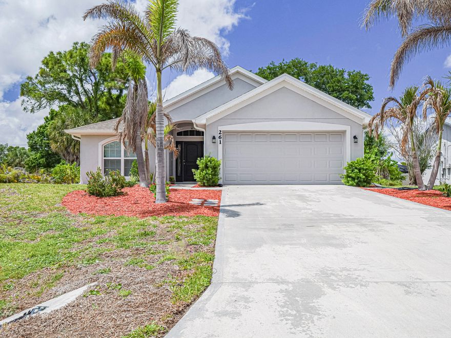 Seems barely lived-in - such a well-kept home! 4/2/2 on a huge, HIGH, corner lot. No HOA, CBS, almost 2000 sf. This is like getting a new home for used prices - Don't wait on this one. High ceilings, underground power, roof 2019, A/C 2026, Eat in Kitchen with breakfast Nook, when you get home from work, sit in your screened in back porch with a cup of coffee and relax. This home will be your pride and joy!   Sebastian Highlands is one of the most desired developments in Sebastian. This home has been so gently used, it does look very new.