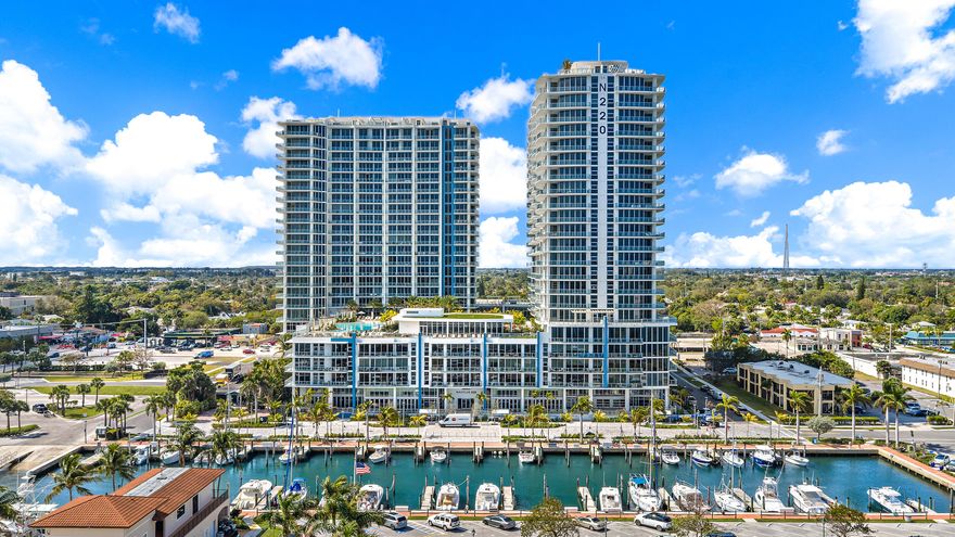 Perched on the 15th floor, this brand-new waterfront residence at Nautilus 220 captures sweeping Atlantic Ocean, Intracoastal, and western sunset views. The 2-bedroom, 2.5-bath layout features 10-foot ceilings, an open-concept design, European porcelain flooring, custom cabinetry, quartz surfaces, and spa-inspired baths. The chef's kitchen showcases Miele appliances and a striking quartz waterfall island, while the south-facing terrace delivers panoramic sunrise-to-sunset vistas over Peanut Island and the resort pool deck. Included are two garage parking spaces (one EV-equipped) and a private storage unit. Nautilus 220 offers a 1-acre amenity deck with pool, spa, firepit lounges, and grill stations, plus a rooftop lap pool, state-of-the-art fitness center, sauna and steam rooms, bowling alley, theater, golf simulator, beach access on Singer Island, concierge services, and waterfront dining by Celebrity Chef David Burke.
