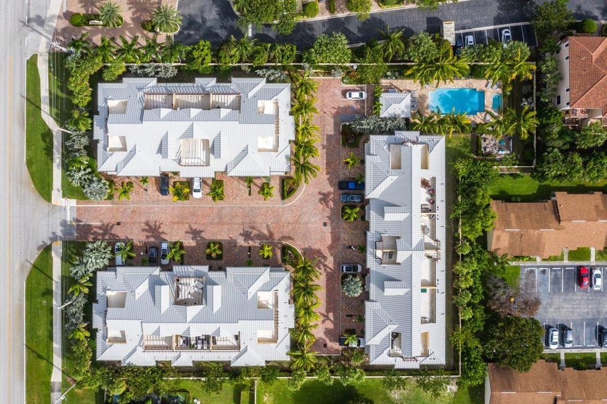 RARE opportunity to own a fully leased 16 unit multifamily property in the heart of Tequesta. Bella Villaggio was built in 2017 and consists of 16 individual townhouses with separate parcel ID numbers. This property includes three separate buildings (A, B, and C). Buildings A and B (10 total units) feature 3 bedroom, 3 bathroom units, and two car garages. Building C (6 units) features 3 bedroom, 2.1 bathroom units with two car garages. All units have complete impact windows/doors, natural gas, and a roof top deck. All three buildings have metal roofs and the property also has its own private pool. Bella Villaggio is located just 1.5 miles north of the Jupiter Inlet and is just 2 short miles from the beach.
