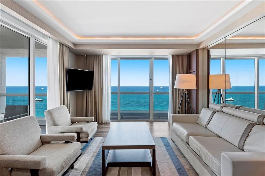 LIVE A LUXURY RESORT LIFESTYLE RIGHT NEXT TO THE FOUR SEASONS  AT THE OCEAN RESORT RESIDENCES! DIRECT OCEANFRONT, OVERSIZE 1 BED/ 1 AND 1/2 BATH LUXURY  HOTEL CONDO ON THE N/E CORNER OF THE OCEAN RESORT RESIDENCES.  THIS UNIT COMES FULLY FURNISHED BY “ARTE FACTO”, COMPLETE WITH MARBLE BATHROOMS, KITCHEN WITH SUBZERO AND WOLF APPLIANCES, 24-HOUR VALET SERVICE, TWICE DAILY HOUSEKEEPING AND LAUNDRY SERVICE.  HOTEL AMENITIES INCLUDE:  FULL GYM AND SPA, POOL AND BEACH TOWEL SERVICE, AND AN OCEAN FRONT RESTAURANT.  YOUR NEW CONDO  OFFERS  DIRECT VIEWS OF THE  BEACH, INTRACOASTAL, AND BONNET HOUSE GARDENS. ENJOY ALL OF THE LUXURY AMENITIES FOR AN EASY VACATION LIFESTYLE  WITH A  NEW UMA AGREEMENT TO  COVER YOUR OWNERSHIP COSTS. LIVE A LUXURY RESORT LIFESTYLE RIGHT NEXT TO THE FOUR SEASONS  AT THE OCEAN RESORT RESIDENCES! DIRECT OCEANFRONT, OVERSIZE 1 BED/ 1 AND 1/2 BATH LUXURY  HOTEL CONDO ON THE N/E CORNER OF THE OCEAN RESORT RESIDENCES.  THIS UNIT COMES FULLY FURNISHED BY “ARTE FACTO”, COMPLETE WITH MARBLE BATHROOMS, KITCHEN WITH SUBZERO AND WOLF APPLIANCES, 24-HOUR VALET SERVICE, TWICE DAILY HOUSEKEEPING AND LAUNDRY SERVICE.  HOTEL AMENITIES INCLUDE:  FULL GYM AND SPA, POOL AND BEACH TOWEL SERVICE, AND AN OCEAN FRONT RESTAURANT.  YOUR NEW CONDO  OFFERS  DIRECT VIEWS OF THE  BEACH, INTRACOASTAL, AND BONNET HOUSE GARDENS. ENJOY ALL OF THE LUXURY AMENITIES FOR AN EASY VACATION LIFESTYLE  WITH A  NEW UMA AGREEMENT TO  COVER YOUR OWNERSHIP COSTS.