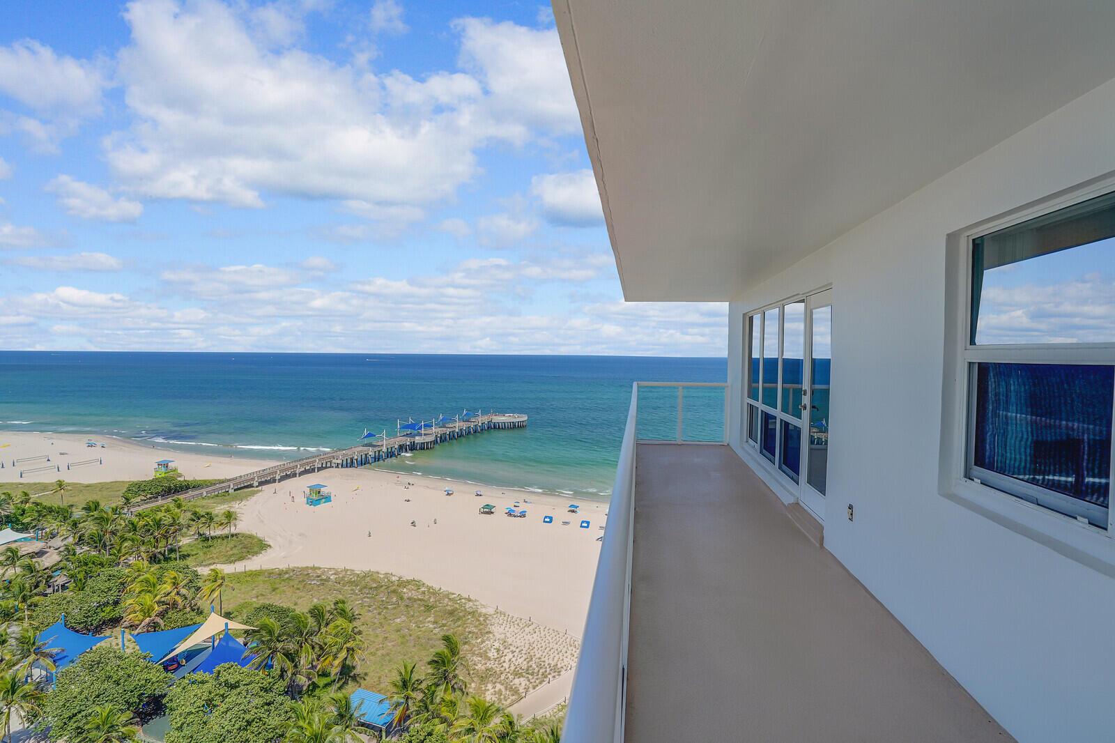 Imaging waking up every day to this jaw-dropping, unobstructed full ocean view of the ocean, Pompano Beach Pier & Hillsboro Lighthouse! Corner unit, 3 beds, 2.5 baths, updated kitchen, impact windows, washer/dryer in unit, and endless direct ocean front views. Watch sunrises, sunsets, and all the vibrant happenings along the beach right from your own living room. Watch the fireworks and drone shows from your own balcony!Resort-style amenities including a heated oceanfront pool, fitness center, sauna, pool table, library, party room, BBQ area, car wash station, EV charging, and 24-hour front desk security. 1 assigned garage parking spot. Pet-friendly.Enjoy the ultimate coastal lifestyle where every day feels like vacation.All current assessments have been paid by the Seller.
