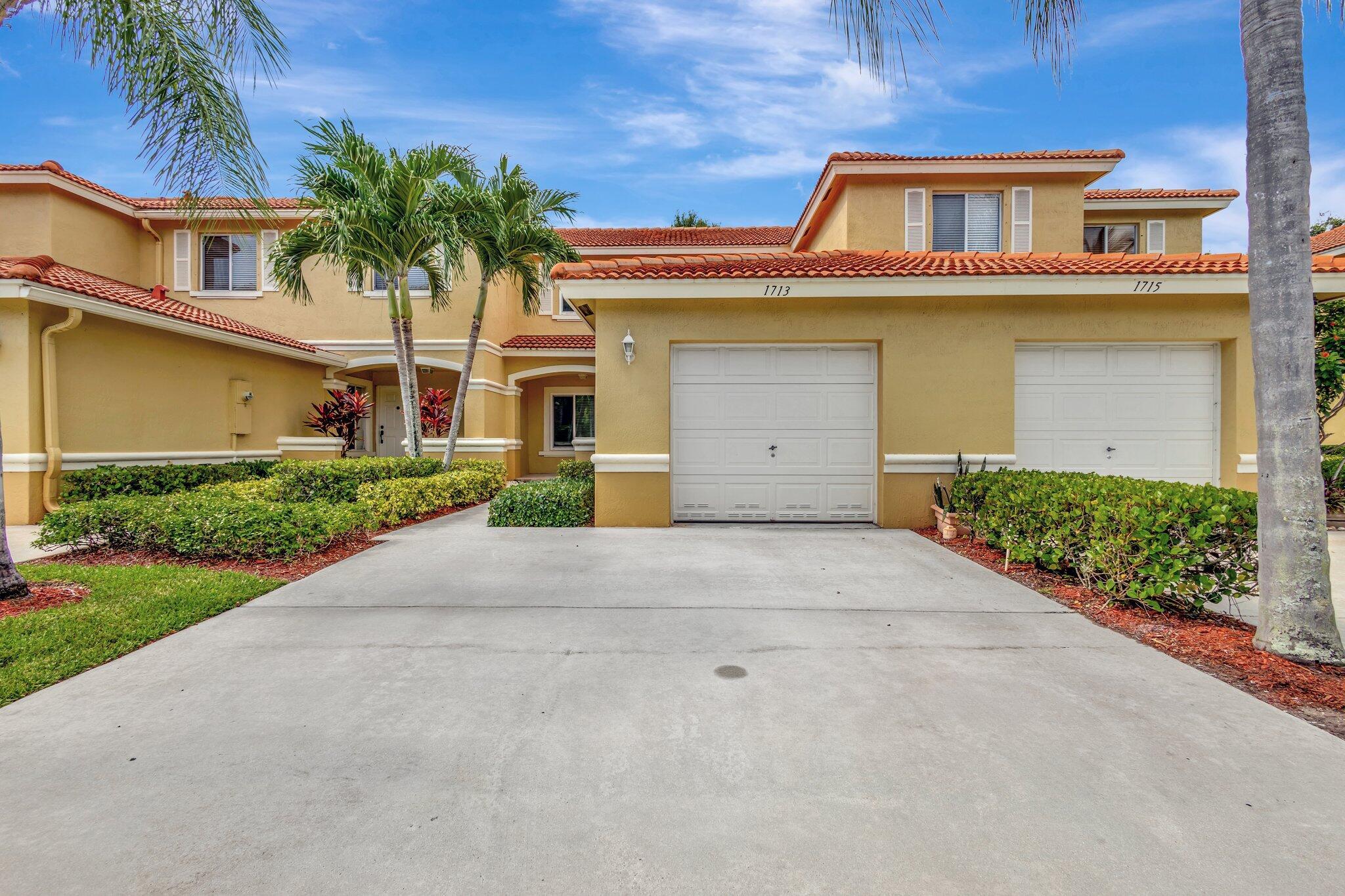 This charming 2-bedroom, 2.5-bathroom townhome is in the San Savino community, steps from the community pool. It offers classic Floridian charm with palm trees and a private screened patio accessible from the living room and kitchen. Inside, you'll find an open layout, wood stair treads, and Berber carpeting on the second level. The kitchen is fully equipped, and the entire home has been freshly painted & cleaned, ready for move-in. Both bedrooms are impressively sized, each with ample closet space and a private en-suite bathroom. Call now to schedule your tour!