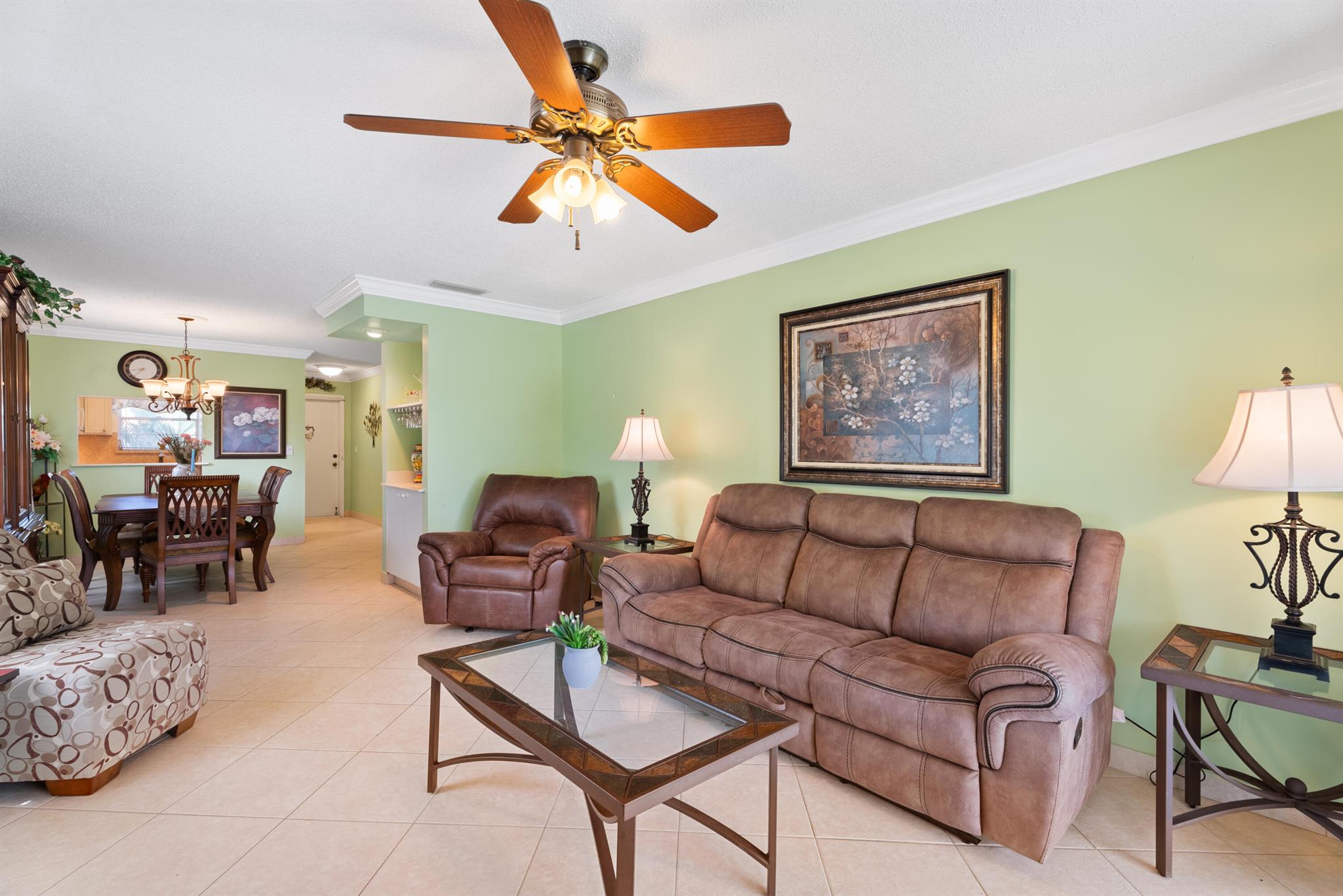 Charming 55+ 2nd floor condo. Furnished annual lease. Clean and impeccably maintained. Tastefully furnished. Just over the bridges to the beaches and close to everything in Stuart. Ready for move in. Water and basic cable included. Heated pool, pickleball, tennis, fitness center, clubhouse, and more! MAKE AN OFFER!