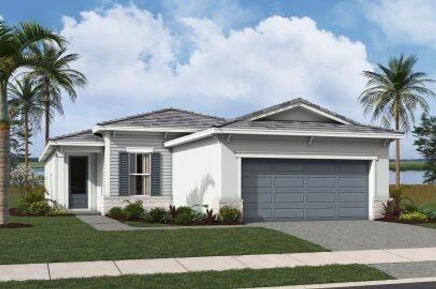 The Felicity Grand floor plan offers 2 bedrooms, 2 baths, and a versatile flex space within an open-concept layout. Enjoy a spacious kitchen overlooking the great room and dining area, plus a private owner's suite with a walk-in closet and covered lanai for Florida outdoor living.