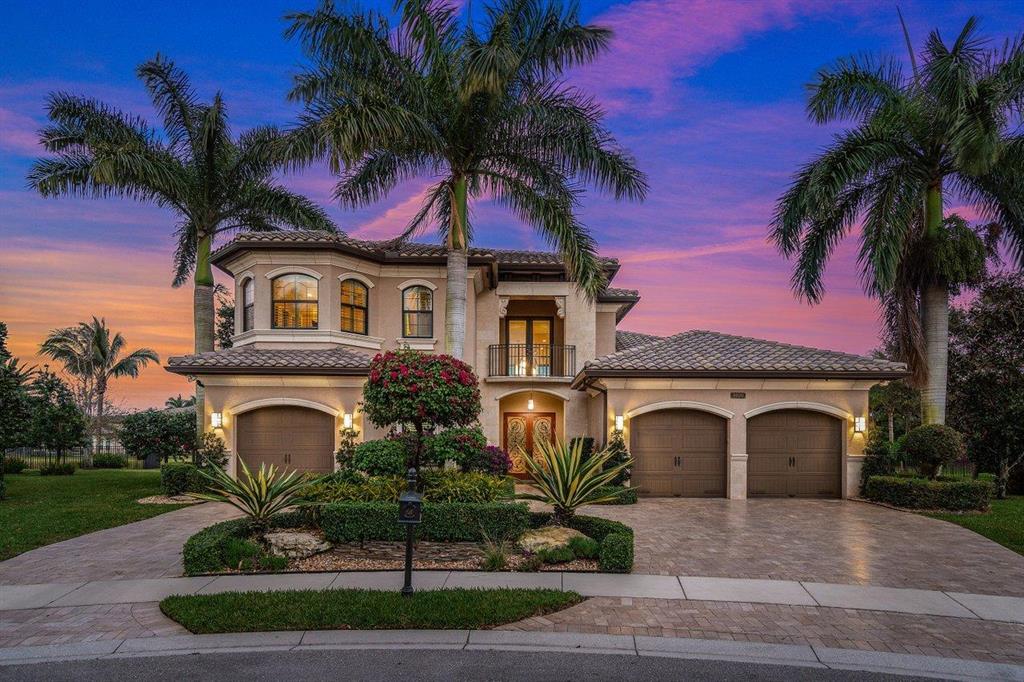 Spectacular ''Coastal Collection'' CUSTOM 4 BR, 4.5 BA, Office & Theater home w/Balcony is designed with distinction! Supreme living at its best w/ Extreme detail throughout, MODERN HOME settles on 1/3 ACRE PREMIUM private LOT in community w/approx. 180' of unblocked EAST & SOUTHEAST tranquil LAKE VIEWS, Wake up to enjoy the Sparkling morning sun that dances invitingly on the family size infinity edged gas heated Private Pool & Spa, You'll applaud the stirring outdoor pool setting that offers a full lighting system, fountain, fire bowls with its contrasting colors watching nature at its best, Retractable HUGE Covered patio w/motorized blinds, built-in summer kitchen, 2 newly installed A/C's in 2020, Full House Generator, landscaped marble pavers are timeless in front and back of the home,