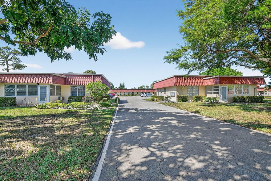 This spacious condo features two updated bathrooms, a new roof, and a freshly painted exterior. The flexible layout allows for an easy conversion to a 2 bedroom floor plan, offering room to grow. Enjoy a large patio that can be enclosed to create additional living space.  This unit offers incredible potential for the right buyer. While it needs some TLC, the two updated bathrooms are already done, and the attractive price leaves plenty of room to make improvements and add value. Ideally located near the Turnpike, beautiful parks, and just minutes from Wellington's shopping, dining, and entertainment. A fantastic opportunity in a highly desirable area.  Covered Bridge is an active 55+ community with an active clubhouse.   Eight miles to the ocean and downtown Lake Worth Beach.