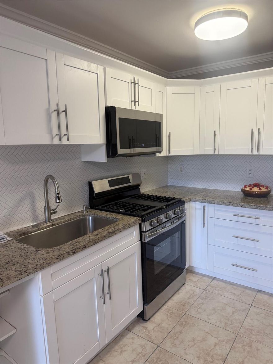 Move right in to this freshly painted, beautifully remodeled 1 bedroom, 1 bath condo in a desirable 55+ community! Featuring a brand-new kitchen with stainless steel appliances, updated finishes, and a bright open layout, 2 parking spaces assign to the unit and additional guess parking. This home is truly move-in ready. Enjoy the peace and quiet of a well-maintained neighborhood with a sparkling community pool and a welcoming atmosphere. Quick and easy HOA approval makes for a stress-free move. Set in a charming 2-story building, this condo offers the perfect balance of comfort, convenience, and style—all for just $1,600/month.