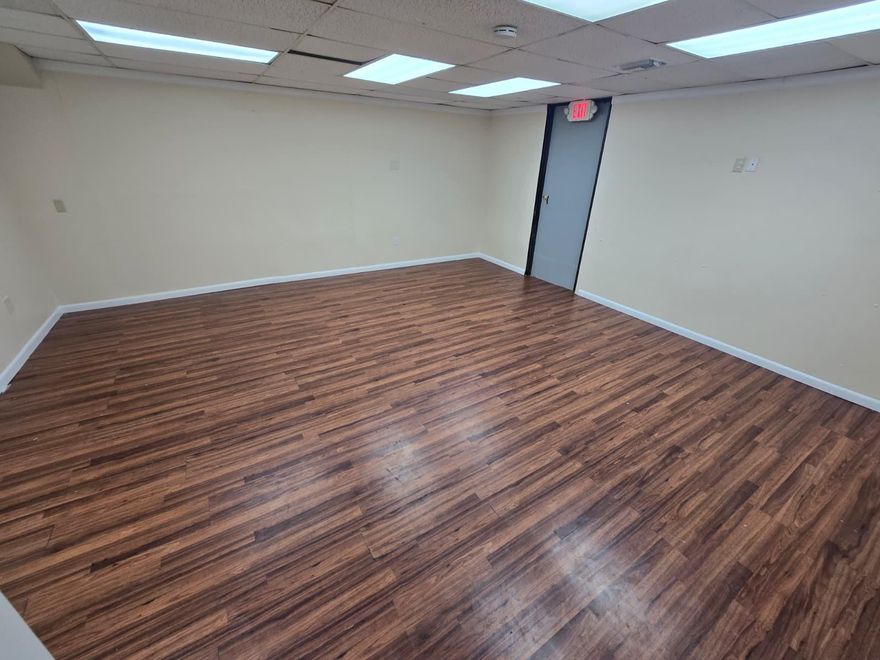 This 1000 +/- SQFT unit is on the 2nd floor of Marquis Square, a 2-story shopping plaza, w/ frontage to State Road 7. Unit 208 is right in front of the elevator and just steps from the stairs. Set-up as a professional office w/ a welcoming reception area, 3 large open space/work areas, 1 private office w/ 1 storage closet, & 1 restroom. Tenant responsible for proportionate share of electric. Located in TOC-C zoning, plaza has diverse businesses as long-term tenants, including café, smoke shop, convenience store, beauty salon, pet groomer, & more. Businesses in area include national chains like Subway, Taco Bell, and Bealls. Plaza is located just down the road from HCA Florida Northwest Hospital, and receives plenty of traffic with annual average daily traffic (AADT) is 53,500 vehicles.