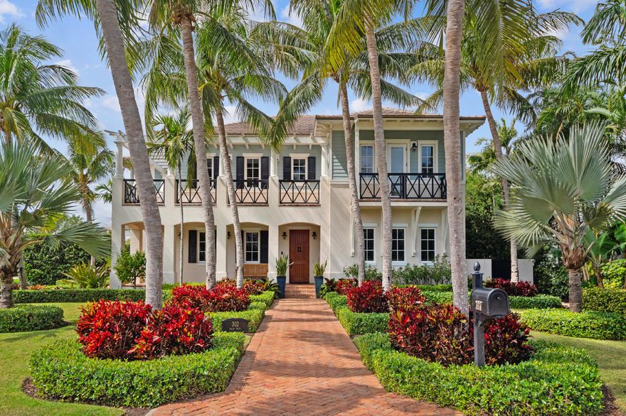 Nestled on the highly sought-after Palm Trail in Delray Beach,, this British West Indies-inspired gem seamlessly combines luxury and comfort with timeless appeal. From the inviting warmth of Brazilian cherry floors to the finely crafted, classically styled millwork, every detail of this residence exudes sophistication and charm. Step inside to discover an open floor plan that effortlessly flows from one area to the next, creating an ideal space for both relaxation and entertainment. This beautifully landscaped corner property offers the epitome of gracious living, with four bedrooms, four full baths, and one half baths spread across 5,288 sq. ft. The soarig 10 ft ceilings and impact windows flood the home with natural light, creating a bright and inviting atmosphere throughout.. Convenience meets luxury with a two-car garage providing ample parking space. Whether enjoying the indoor comforts or basking in the outdoor oasis, this perfectly designed gem on Palm Trail in Delray Beach offers a lifestyle of unparalleled elegance and refinement
