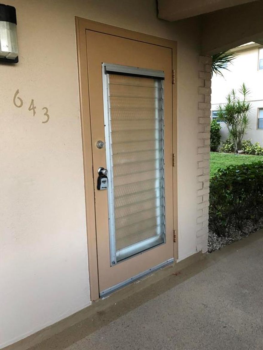 Corner 1st floor Tile throughout, freshly painted. Large tiled patio facing relaxing garden view instead of parking lot. Patio has acrylic enclosed windows or you can open to the screens for fresh air. Washer/dryer in closet out on patio.  Great location near the Monaco entrance and monaco cafe which is walking distance. This great Community has amazing amenities such as  tennis courts, Golf Course, indoor and outdoor pools. Club Houses, Gym,  Beauty Salon, 1250 seat theater with great entertainment. Transportation to and from major shopping plazas. Close to multiple delis, pharmacies. Close to both major hwys. approx 3 miles to the new Delray Market Place. approx 7 miles to the Delray beaches and strip. Great Location
all measurements are approx and not gauranteed