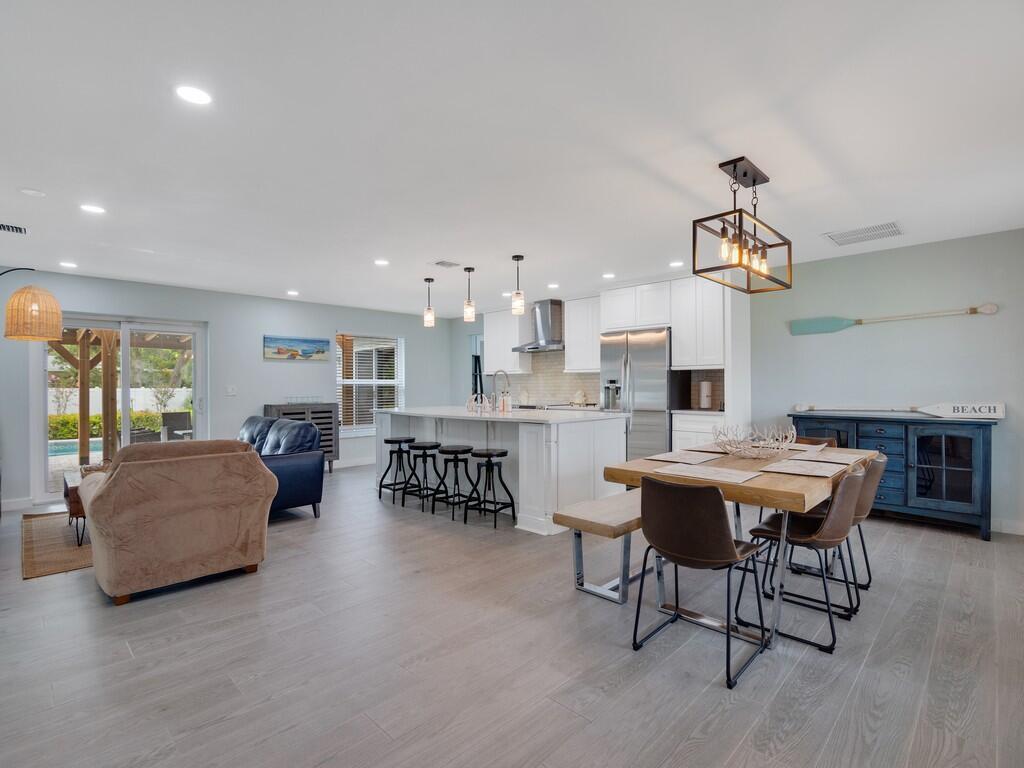 Newly remodeled, comfortable central beach pool home with fenced in back yard and heated pool. Two bedrooms are en-suite, third uses a hall bath. Walking distance to the boardwalk, guarded beaches and restaurants and shops on Ocean Drive. Pets ok with addtl deposit. Available now. Annual rate $5900, seasonal $9000/month, off season $5900/ month includes lawn and pool maintenance, other utilities vary. 3 month minimum rental in season.Close