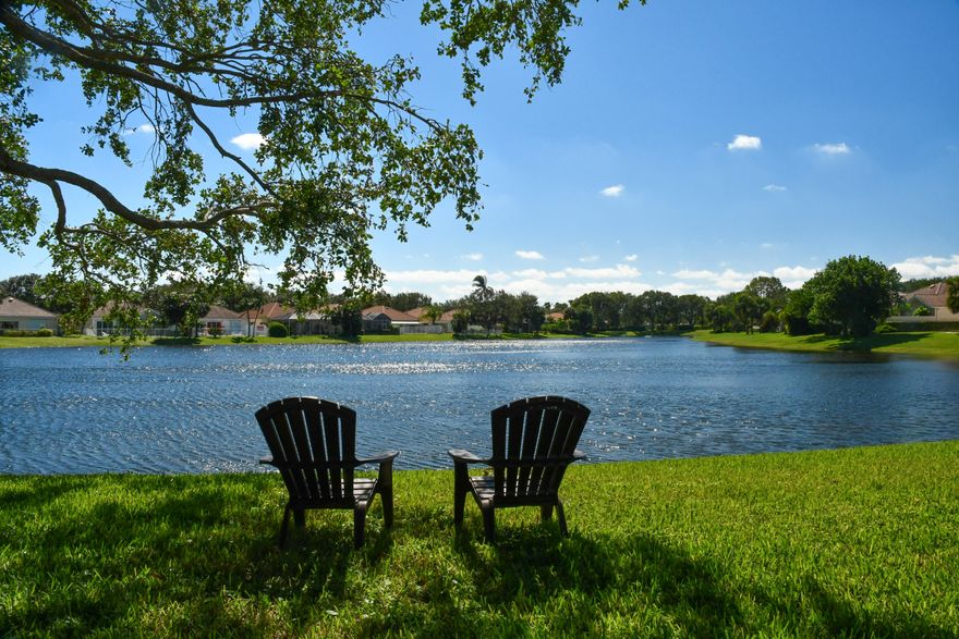 WOW! EXTRAORDINARY LAKE & PRESERVE VIEWS, Lovely Private Pool, and Southern Exposure. WIN,WIN,WIN!!! Only 1 of 3 out of 416 homes in the entire community that has this view and this exposure. Not only that but this is also the most popular Carmel Model and hands down the best, most highly sought after premium property lot location. This home has been freshly painted, has a private screened enclosed pool, patio, and covered patio area and is ready for you to come and make it your own. This will NOT disappoint-Don't walk-Run!!!! More about this particular floor plan: Here you will find a welcoming Foyer Entry, a lovely separate front room w/double French door entry which can be used as a Formal Dining Room, Den, or Office. There is an open concept living, dining, and kitchen area with an incredible built-in wall unit. The Master Retreat has a double door entry, plenty of room to house a king size bed and other substantial furniture pieces, as well as room for a reading corner. This private area also offers separate his & her on-suite baths and his & her custom closets. The additional 2 bedrooms are on the opposite wing of the home and they too offer custom closets. You may even enjoy doing laundry in this laundry room with its full size washer and dryer, a full size utility sink, and loads of extra cabinets and storage space. The 2 car attached garage has a newer garage door opener and also offers pull down attic access & storage.

More about the Exposure of this Property:  Outside you will find the most outstanding lake and preserve views (these views you can also see form most rooms of the house as well as from the lovely covered patio and screened in pool area and this home also offers Southern Exposure (the Absolute Best Exposure for Florida living which also  offers magnificent indirect natural light all day long both inside and outside this great property). 

More about the Community of this property: LOCATION PERSONIFIED!!! This property is all tucked away in the highly sought after guard-gated, hidden gem of a community called Oaks East. Now for the whipped cream and cherry on top (as if all that this home has to offer wasn't enough already): Oaks East is a secure, guard-gated community (manned 24/7 by an onsite guardsperson). This community also offers magnificent, mature trees that form beautiful tunnels or canopies over the streets, user-friendly sidewalks with streetlamps, wooded preserve or common areas with benches, and lakes, unsurpassed landscaping, heated community pool, an onsite management company, basic cable, and so much more. ALL included with VERY reasonable maintenance fees & no costly or mandatory membership fees. Oaks Park offers a Heart Trail & Tennis Courts. And all of this is privately tucked away off of a 25 mile an hour side street, yet so conveniently located you could walk to a multitude of shops, malls (including the beautiful Gardens Mall, Legacy Place, & Downtown at the Gardens), restaurants (including The River House, Seasons 52, and Waterway CafÃ©), grocers (like Publix, Whole Foods, GreenWise, Trader Joes, Carmines, and  Doris Market),  the beautifully renovated public library, the Eissey Campus Theater, the North County Municipal Center, the Drivers License Bureau, and so much more. Oaks East is also just around the corner from the Intracoastal Waterway and area Beaches. This home also offers nearby access to I 95 and the Turnpike and is only a 20 minute drive to the International Airport. What are you waiting for??? Don't walk, run to make this house your dream home today!!!