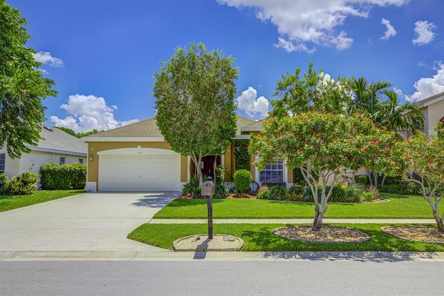 DREAMING ABOUT A BEAUTIFUL WATER VIEW? This is it!!
Lovely 3/2/2 in Saratoga Lakes with a 52' dock and deep canal NAVIGABLE access!
This home has it all.  Engineered HARDWOOD FLOORING throughout with updated kitchen featuring STAINLESS APPLIANCES and expanded dining area.
LOVE FRUIT TREES? How about Lemon, Lime, Barbados Cherry, Kumquat, Pineapple and Coconut?  You have a private FENCED BACK YARD with little maintenance and a bonus hot tub for your weekend pleasure. YOUR LANAI IS SCREENED.
Nice LG WASHER AND DRYER included.  This home has been LOVINGLY MAINTAINED  by the owners and is IMMACULATE! DON'T WAIT ON THIS BEAUTY!