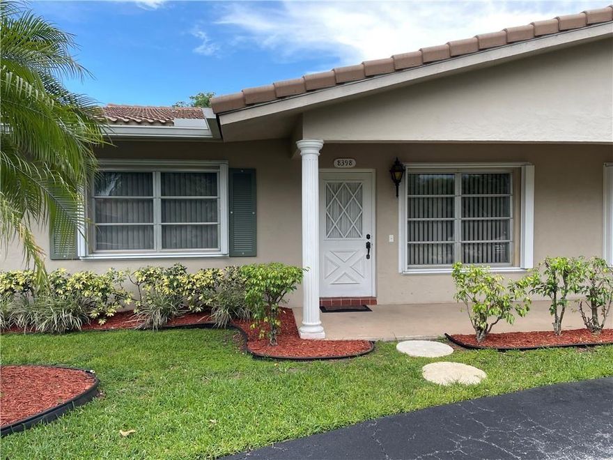 Over 1800+ total square footage in this lovely duplex that feels like your own single family home with a shared 2 car garage & fully fenced yard for your fur baby! Walk into a supersized living room & separate dining area off the kitchen or snack at the granite counter. Wood floors in the main areas & cozy carpet in the bedrooms. Spacious family room & 15x18 roofed & screened patio. Stacked bedroom plan. Spacious backyard w/mango & banana trees! Full size Washer/Dryer inside. Very well maintained. No HOA. Landlord is responsible for lawn & shrubbery.  * 1 Pet (20lbs max & no aggressive breeds) * Only 1 mile to the Library / 1.3 miles to The Walk - Coral Springs / 3.2 miles to Casino / 4.4 to the FL Turnpike / 7 miles to I-95. Don't miss out on this private and homey opportunity.