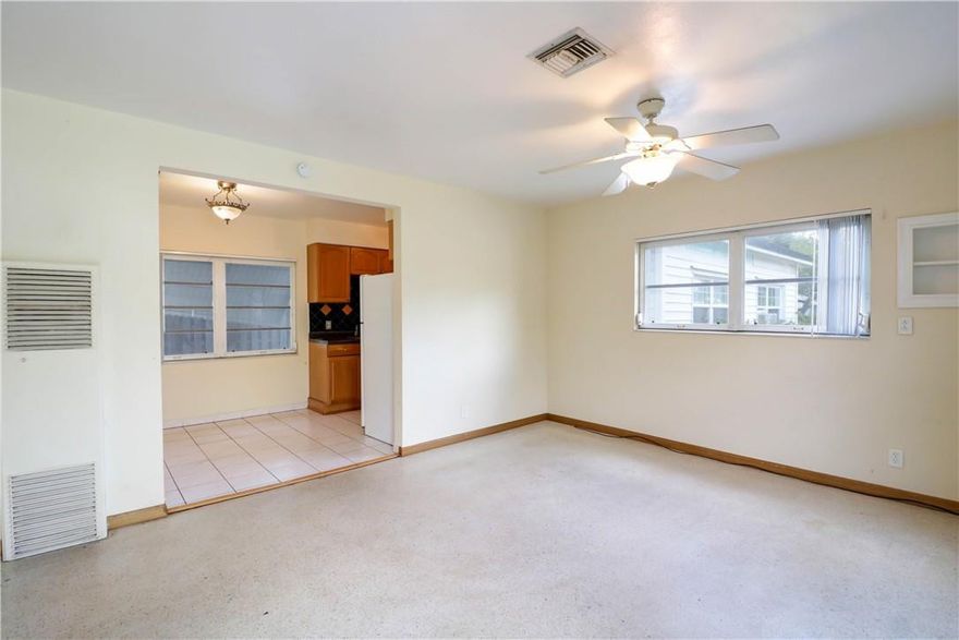 Live close to Downtown and the Beaches without the traffic headaches between! A Florida Charmer on a large lot the Croissant Park Neighborhood. Young children can walk to the school across the street! A spacious 4/2 with trendy concrete and laminate flooring. Enjoy a huge fenced backyard for parties and a circular driveway.