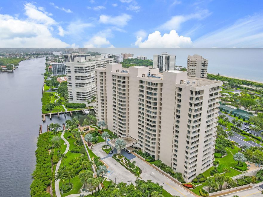 Sea Ranch Club of Boca is a private seaside community situated on 38 acres.  Located between the intercostal and the ocean,  its sheltered marina, and 840 linear feet of private beach make it very special.  Add to that tennis . pickle ball courts,  a chipping and putting green, 5 swimming pools, modern fitness centers, 24 hour concierge service, plus many other ammenities.  This rarely available high floor Bradford unit in the D building offers unbelievable ocean views.   This newest building has recently undergone complete concrete restoration and shutter removal.  Its appearance speaks for itself.  Don't miss this one.