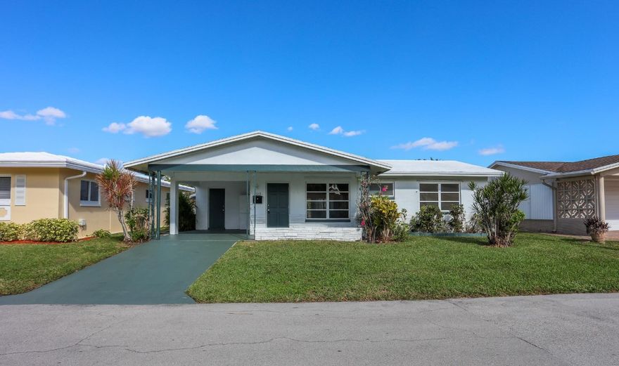 This 2-bedroom, 2-bath home is a true gem and one of the best values in the entire area. Recently painted inside and out, the property feels fresh, modern, and completely move-in ready. The layout is comfortable and functional, offering bright living spaces and well-maintained rooms throughout.One of the standout features is the wide canal located directly behind the home. It adds a peaceful, scenic backdrop that brings extra privacy and a relaxing atmosphere you won’t find everywhere.With the lowest price in the neighborhood for a home of this quality, it’s an exceptional opportunity for anyone seeking a clean, updated, and affordable rental in a desirable 55+ community.Highly recommended for comfort, value, and location.