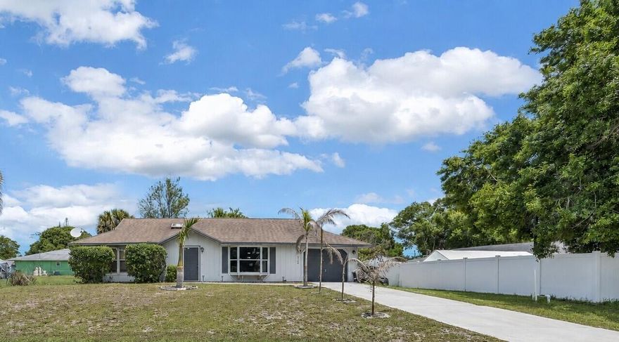 Great opportunity to own a home in one of the most sought-after family neighborhoods in North St. Lucie County at a great price! Conveniently located just minutes from Vero Beach, our beautiful emerald beaches, and I-95. Lakewood Park has so much to offer, including pickleball, basketball, and tennis courts, along with a full-size softball field. There is also a public pool, baseball field, soccer fields, parks, library and playgrounds all just a bike ride away. Lakewood Park is NOT an HOA, but rather a POA with no association restrictions or rules. There is only a small yearly fee of $85 to help maintain all the common grounds and community amenities. This home is truly move-in ready. A recent 4-point inspection has already been completed and all four points passed.