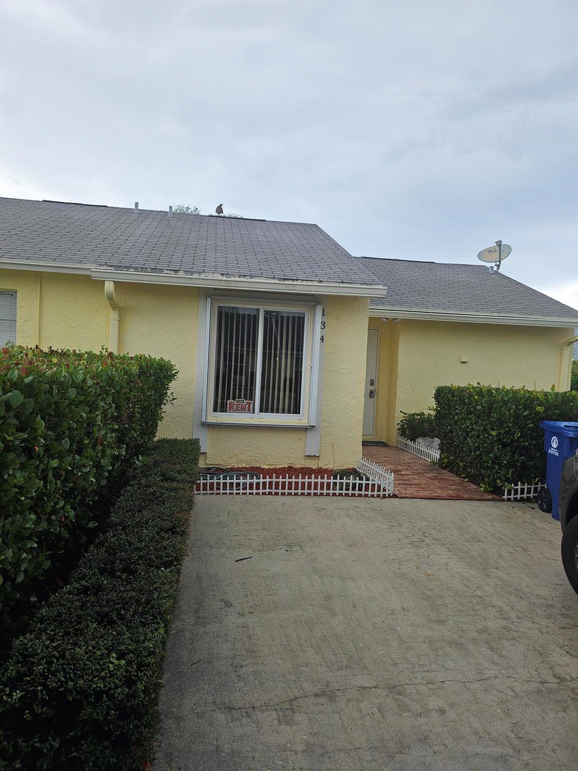 Cute duplex on a large lot with plenty of grass. Great Jupiter location close to I95 and local shops and restaurants. Updated bathroom. New tile and fixtures in bath. New tile shower. Enclosed back room with AC for added space and room. Long term leases only. Easy HOA approval. Locally managed by Keyes Property Management. First and security only with approved credit and income.