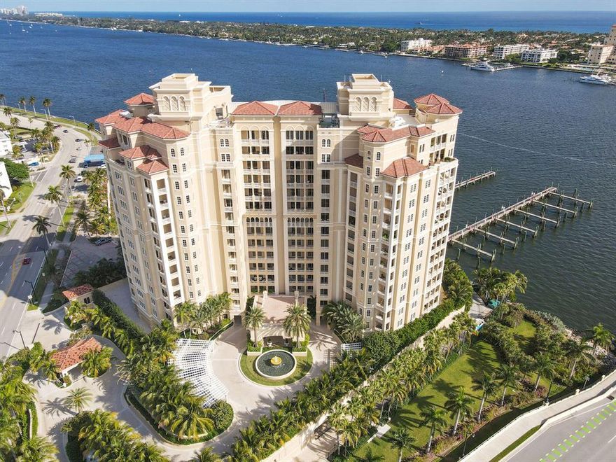 First time on the market 4-BD, 5.5-BA condo at the prestigious One Watermark. This residence features open living spaces, private elevator foyer, and spectacular views of the intracoastal, Palm Beach, and the ocean.  Amenities include a brand new lobby area, fitness center, massage room, saunas, spa, pool, dog run, and valet service.