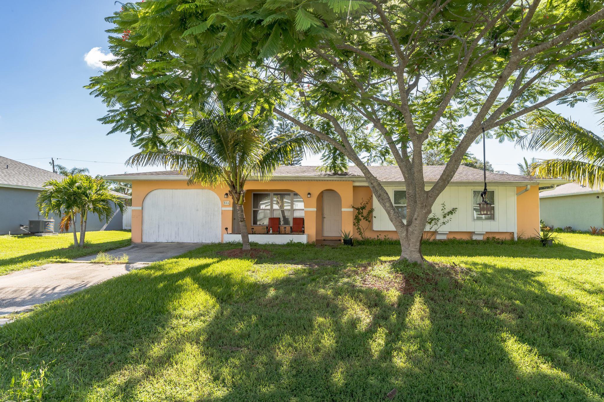Welcome to this charming home located on NW Conover St in Port Saint Lucie. This property features a spacious layout with 3 bedrooms and 2 bathrooms, has ample space for comfortable living. The house boasts a modern kitchen with updated appliances and a cozy living area. Enjoy the serene backyard, appropriate for relaxation or outdoor gatherings. Conveniently situated near local amenities and parks, this home provides a great opportunity to enjoy all that the area has to accord.