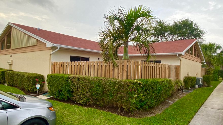 Townhouse has been remodeled recently with new kitchen with white all wood soft close cabinetry and black granite countertops.  Entire place has newer grey ceramic tile with grey grout. Master bath has new vanity with white quartz countertop and new sink. There are new ceiling fans and closet doors. All white appliances include washer and dryer fridge and flattop stove.    Buyer will have to be approved by HOA which may take up to 30 days. Property is easy to show.