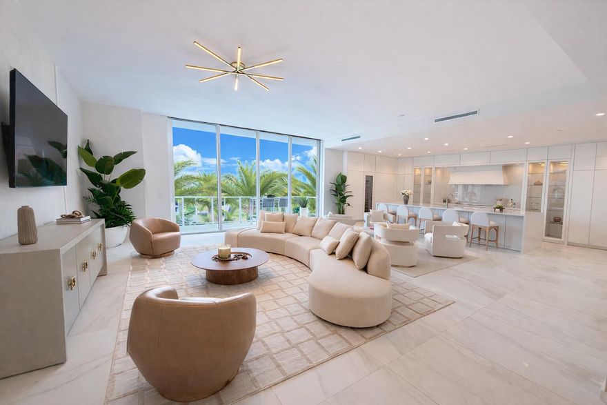 One of the last remaining Developer residences available! On-Site Sales Gallery open seven days a week. Elevated penthouse living at ALINA Residences in the heart of downtown Boca Raton. This exceptional 3-bedroom plus den, 3½-bath residence offers 11-foot ceilings, private elevator entry, and refined modern design throughout. The east-facing layout captures gorgeous ocean views from the primary suite, complete with a private morning bar for effortless starts to the day. Finishes include large-format porcelain tile floors, quartz countertops, and a chef's kitchen with premium Gaggenau appliances. A pet-friendly, full-service 5-star building featuring a dedicated dog park and resort-style amenities, just moments from the beach, dining, and culture.