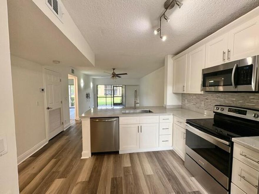 A Must-See East Boca Gem! Just First and security to move in!
Step into coastal living with this beautifully renovated 2BR/2BA ground-floor condo in desirable Sanctuary Pines in East Boca! Enjoy a modern kitchen with quartz countertops, white shaker cabinets, and stainless-steel appliances, plus easy to maintain laminate flooring throughout.Recently renovated master bath. Brand new washer/dryer in unit! all the work is done! Move right in and relax on your private screened patio. Perfectly located near shops, dining, this condo offers the best of East Boca living, with access to a community pool and tennis court, minutes from the beach!
Style, comfort, and location—this one has it all!