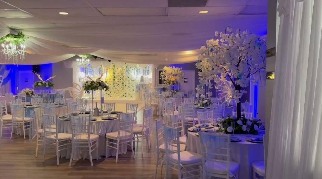 Beautiful Banquet Hall with so much storage space. 240 occupancy. Plenty of parking. Ready for success. New floors, bathroom remodeled. Spacious and well equipped. Don't miss the opportunity to own this banquet hall. Busy walk in traffic. Always fully booked. All fixtures and all themes and decorations included 3 storage rooms full to capacity of beautiful decor.