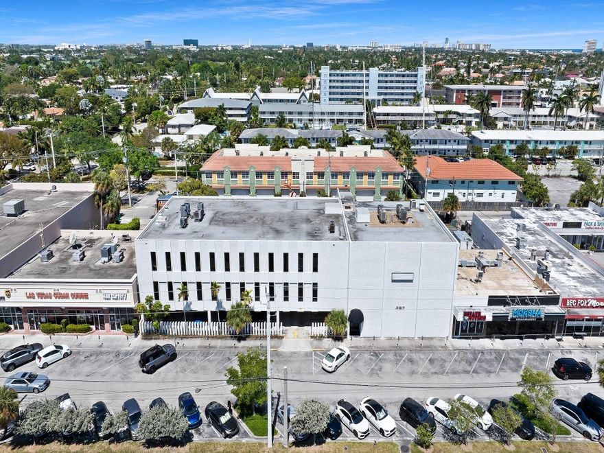 Located on East Oakland Park Boulevard in Fort Lauderdale, this office building for sale presents a compelling opportunity for owner operators and investors, offering an in-place cap rate of 8.36%. Its prime location offers high visibility and easy access to major roadways, surrounding business districts, and nearby residential communities, making it an ideal choice for professional offices, medical practices, creative workspaces, or a corporate headquarters.The property features ample onsite parking, including several covered parking spaces, in addition to street parking. Currently 78% leased, it has 3,970 sqft available, ideal for an owner-occupant or for an investor. There is also the option to be delivered vacant if required, alternatively there is an option for a sale-leaseback.
