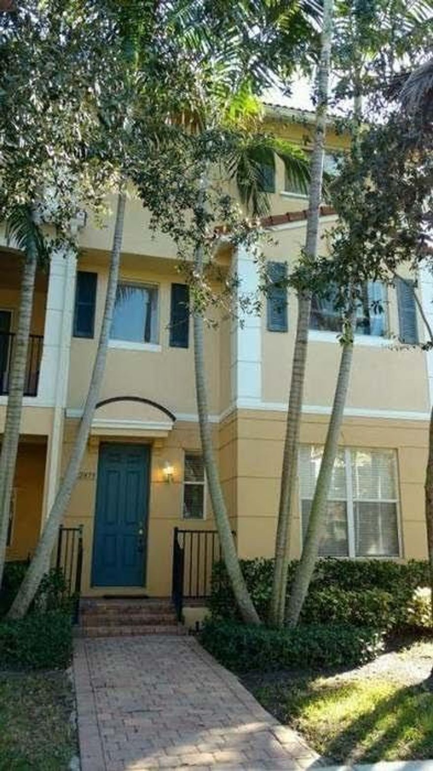 COME SEE THIS 3 STORY TOWNHOME IN THE HEART OF BOYNTON BEACH. 3 BEDROOMS, 2 AND 1/2 BATHS, DEN, PLUS A TWO CAR GARAGE WITH EXTRA STORAGE WILL SURELY PLEASE THAT GROWING FAMILY OR FIRST TIME HOME BUYER. THIS WELL EQUIPPED TOWNHOME HAS A HUGE KITCHEN WITH NEWER APPLIANCES (APPROX 3 YEARS OLD), LOTS OF CABINETS AND COUNTER SPACE, TILE ON THE COMPLETE 2 ND FLOOR, A BALCONY ON THE SECOND FLOOR FOR YOUR OUTDOOR ENJOYMENT, TINTED WINDOWS THROUGHOUT, ACCORDION SHUTTERS ON THE SECOND FLOOR AND PANELS FOR THE 1ST AND THIRS FLOOR THAT CAN BE INSTALLED FORM THE INSIDE. ALSO THE HOMEOWNER ASSOCIATION IS VERY AFFORDABLE AT $150.00 PER MONTH AND INCLUDES EXTERIOR, LAWN , PEST CONTROL, BASIC ALARM MONITORING, POOL GYM, BASKETBALL COURTS, AND MANAGEMENT FEES AS WELL AS OTHER COMMON AREAS.
