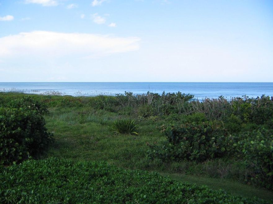 Approx 105 feet of ocean frontage! Great opportunity. Beautiful ocean views. Prime location on North Hutchinson Island. Approx 1.4 acres, lot is zoned for 9 units per acre (Approx 12) and is located on the north side of Visions condos.
