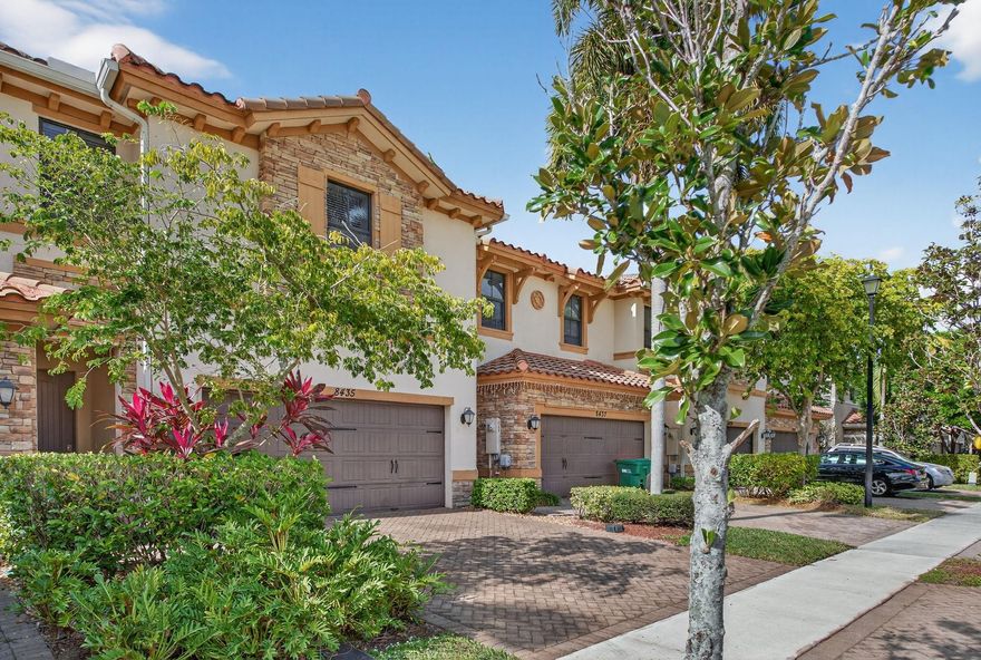 Step into this bright, spacious, and beautifully designed townhome in the highly desirable Town Parc at Miralago. Built in 2015, this well-planned 4-bedroom, 3.5-bath residence offers a 2-car garage, impact windows and doors, vaulted ceilings, upstairs laundry, and a private patio. The home features a fully tiled lower level, wood flooring on the stairway and hallway, and carpeted bedrooms. The upgraded kitchen is complemented by stainless steel appliances, creating a clean, modern feel throughout. Located within a secure, manned gated community, enjoy access to an impressive clubhouse with two large pools, two gyms, saunas, steam room, banquet facilities, billiards rooms, spin room, multiple tennis courts, indoor and outdoor basketball courts, a kids splash park, playground, and more. Step into this bright, spacious, and beautifully designed townhome in the highly desirable Town Parc at Miralago. Built in 2015, this well-planned 4-bedroom, 3.5-bath residence offers a 2-car garage, impact windows and doors, vaulted ceilings, upstairs laundry, and a private patio. The home features a fully tiled lower level, wood flooring on the stairway and hallway, and carpeted bedrooms for added comfort. The upgraded kitchen and bathrooms are complemented by stainless steel appliances, creating a clean, modern feel throughout. Located within a secure, manned gated community, residents enjoy access to an impressive clubhouse with two large pools, two gyms, saunas, steam room, banquet facilities, billiards rooms, spin room, multiple tennis courts, indoor and outdoor basketball courts, a kids splash park, playground, and more. This home offers an ideal combination of space, upgrades, and amenities in one of the area’s most sought-after communities.