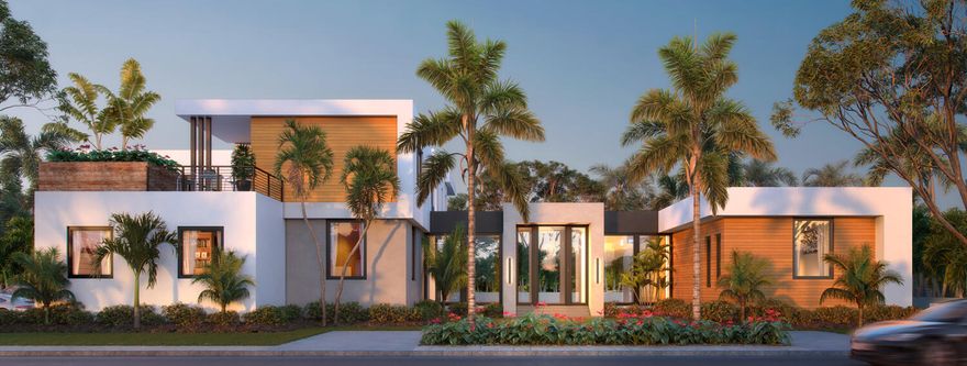 133 Miramar Way. A 26,148 SF lot. One of the largest single family homesites in coveted SoSo community of West Palm Beach. Situated on the corner of Washington Rd & Miramar Way, the lot is on a quiet tree-lined cul-de-sac with a deeded right-of-way for Miramar residents to access the South Flagler Promenade. The property has been cleared & is surrounded by a privacy wall that was saved due to the $200,000 value to replicate today. Designed by Greg Boner of b1Architecture, the purchase comes with spectacular plans for a contemporary home with 7,440 Living space & 8,940 Total SF, leaving ample room for a yard & gardens. The house features 2 primary bedrooms, 3 additional bedrooms, an office, a gym, 3-car garage and a 700 SF outdoor loggia with a summer kitchen. Don't miss this opportunity!