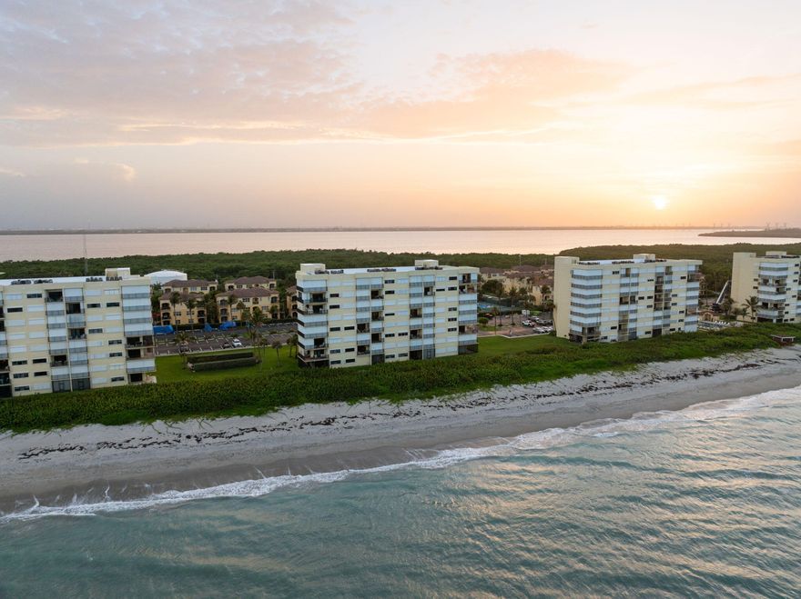 Sand Dollar Shores offers one of the best stretches of beach and ocean water in the area, and this fully renovated third-floor residence puts you right in the middle of it.  Located in the desirable "C" building, this oceanfront condo has been completely redone and has never been lived in since the renovation. It is clean, modern, and move-in ready, with an open layout, natural light, and direct private beach access just steps from the building.  Inside, the residence features waterfall-edge quartz countertops, European tile, custom lighting, new appliances, updated electrical, and a rooftop HVAC system. The assessment has been fully paid, giving the next owner confidence and added value from day one.   Sand Dollar Shores also offers low HOA fees, 30-day rental flexibility, two pools, tennis, pickleball, fitness amenities, and private beach access. Perfectly located between Jensen Beach and Fort Pierce, this is a strong opportunity to own a fully renovated oceanfront condo on one of Hutchinson Island's most beautiful stretches of coastline.