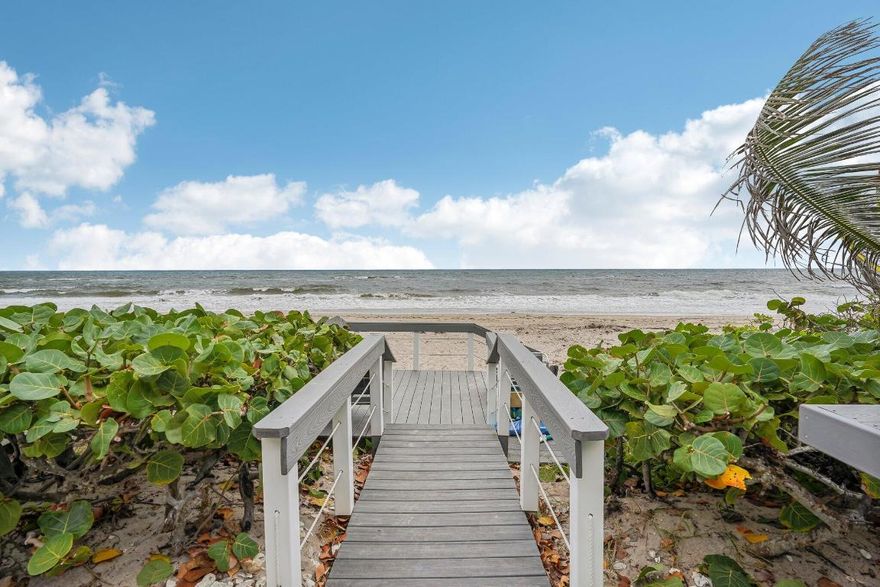 Experience relaxed coastal living in this furnished 2-bed, 2-bath Ocean Ridge condo on A1A. This spacious, updated 2nd-floor gem offers NEW impact windows ('23-'24), A/C  and ducts ('22), appliances ('23 & '24), electrical panel ('22), a fully renovated kitchen with granite counters, kitchen bar seating and wine cooler, and updated bathrooms. Enjoy garden and pool views from the 18-ft enclosed patio. Exclusive amenities include private beach access, boat dockage, heated pool, two clubhouses, fitness center, and BBQ deck. Minutes to downtown Boynton Beach & Delray, shopping, dining, and recreation. Move-in ready!