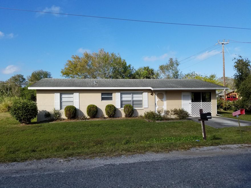 Great starter home, waiting for your family! Enter into the Large Living room with plenty of space for Family and Friends to visit. Living Room opens into the Dining Room and Galley Kitchen. Carport has been screened into a pleasant screened porch. The Large yard offers plenty of space for playground or shed. Home is sold furnished so you can just Move Right In! New Air conditioner, septic, well pump, stove and microwave. This house will not last so Call today for your private showing. Sizes and Measurements are approximate, Buyer to verify all information please.