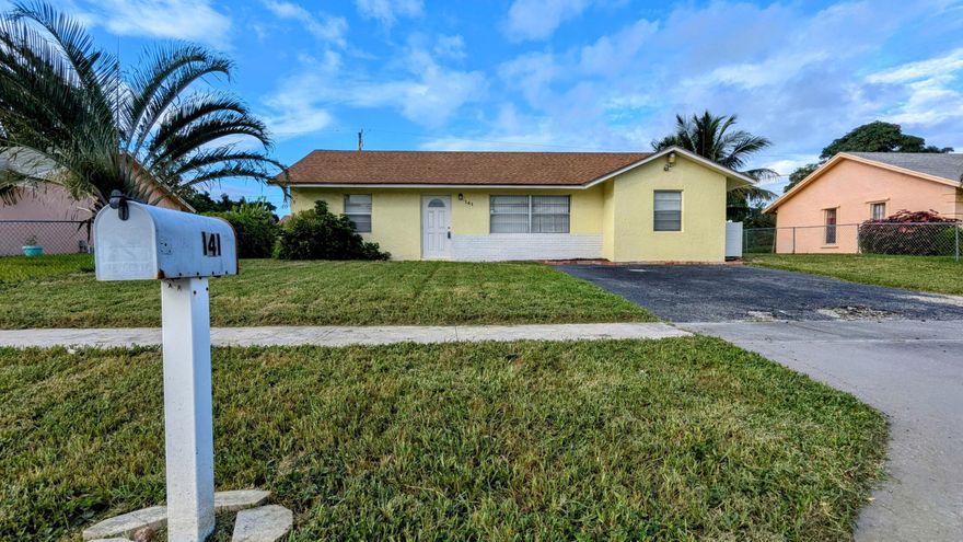 This 3-bedroom, 2-bathroom single-family home boasts stainless steel appliances, a Maytag washer and dryer, tile floors, and a private, fully fenced backyard with a PVC vinyl composite privacy fence. Conveniently located east of I-95, you're just 3 miles from Ocean Front Beach Park and 1.8 miles from downtown Boynton Beach. Commuting is a breeze with Downtown West Palm Beach only 13 miles away and Downtown Delray Beach just 8 miles away. The split bedroom floor plan offers privacy, with one bedroom enjoying direct access to a shared bathroom and another bedroom featuring a private en suite bathroom. This home has it all!