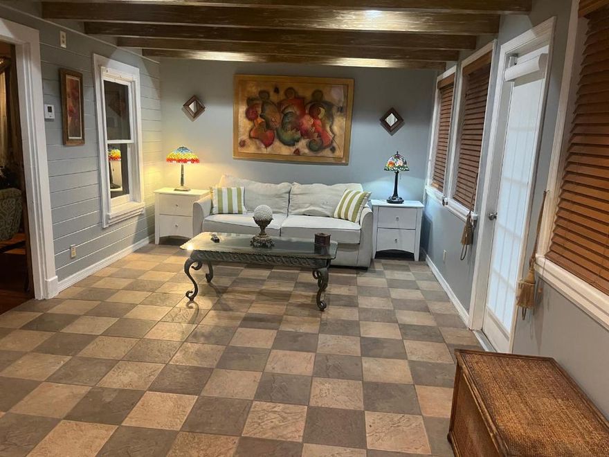 Mediterranean Home, built in 1925, Hardwood Floors, custom wood paneling, Wood beams, , Great Family room, Tropical Front Yard, roofs 10 years ago, Central air 6 years, Gas appliances including Dryer!, water heater and stove! . Termite bonded in 2021