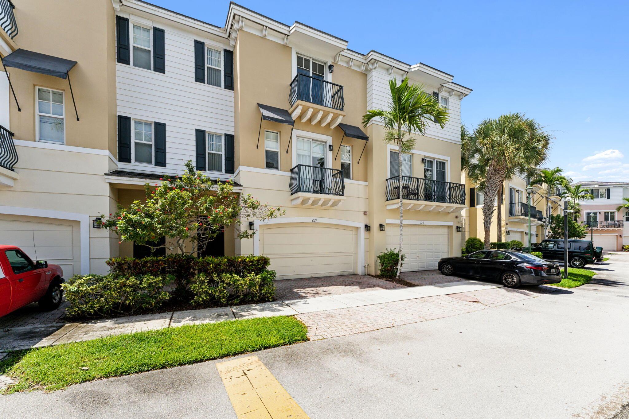 One-of-a-kind stunning Tri-Level Townhome 3-bedroom 3.5 bath 2 car garage townhome located in one of the most desirable communities in East Boca Raton, 1.25 miles to the beach and 3.1 miles to Mizner Park, downtown Boca Raton. Walking distance to FAU and LYNN University. Property features extra windows with lots of natural lighting, All remodeled gourmet kitchen with quartz countertops, Newer stainless-steel appliances and beautiful wood cabinetry, Newer AC , Beautiful new beautiful flooring, new high hats in living room and kitchen, new light fixtures throughout, new fans and freshly painted, Gorgeous lush landscaping all around!